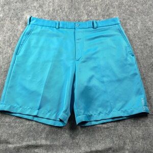 Black‎ Clover Mens Turquoise Flat Front Shorts Size 38